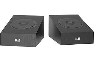 ELAC Debut 2.0 A4.2 Dolby Atmos Module Speakers, Black (Pair) - Concentric Driver with 0.5” Polymer Tweeter & 4” Aramid Fiber