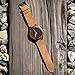 Oct17 Men's Walnut Wood Fashion Bamboo Wooden Watch Quartz Genuine Leather Japanese Analog Quartz Movement Casual Brown Wristwatches