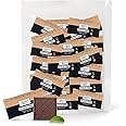 Zero Sugar Dark Chocolate Squares 66% Cocoa, Vegan, Gluten-Free, Stevia Sweetened Candy Bars, 45 Count