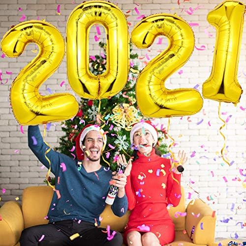 Foil balloon number 2021 in silver color, priced at $9.99.