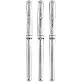 Uni-Ball UM 153 Signo Broad Point Gel Pen - White - Pack of 3