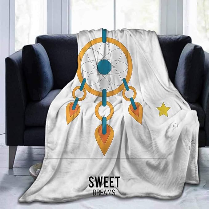 dsdsgog Bedroom Warm Blanket Sweet Dreams,Dream Catcher,70