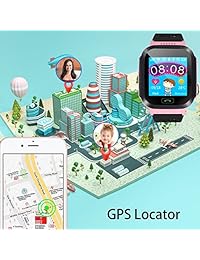Reloj inteligente para niños, GPS LBS, reloj de pulsera para niños, reloj digital con alarma SOS, reloj de teléfono para niños de 3 a 12 años con iOS Android