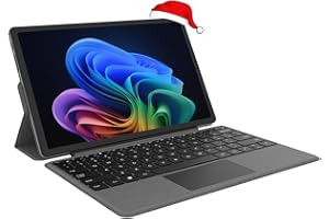 QAZIPO 2-in-1 Laptop/Tablet (2025), Windows 11 PC with Magnetic Keyboard, 12” 2K FHD IPS Touchscreen Display, 4-core N95, 12GB DDR5 RAM 512GB SSD, 2 Stereo Speakers Computer for Business Students