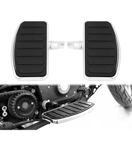 Repose-pieds Passager Avant Pour Moto – Compatible Honda Magna, Yamaha V-Star, Suzuki Boulevard (Paire) | Métal + Caoutchouc
