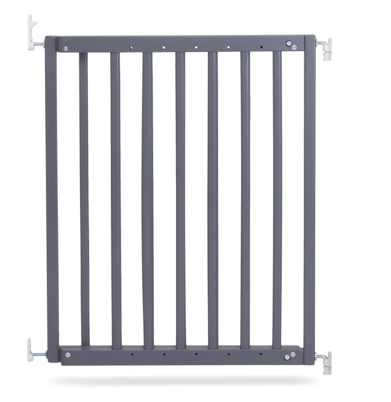 Safetots Chunky Wooden Screw Fit Stair Gate, Grey, 63.5cm - 105.5cm, Wood Baby Gate, Screw Fit Safety Barrier, Stylish Design and Practical Safety Gate, Easy Installation