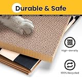 Conlun Cardboard Cat House with Scratching Board Medium 33Lx32Wx50H cm view 2
