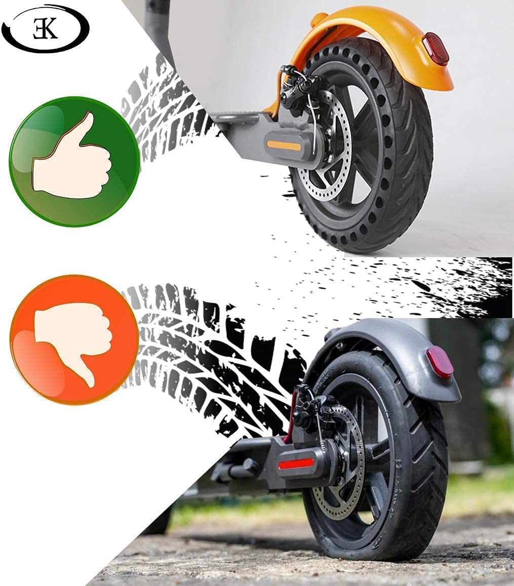 ELKATECH | Gotrax Wheel replacement and Xiaomi M365 electric Scooter | Solid Tire with hub and Brake-Disc | Honeycomb Wheel Compatible Mijia1s gotrax gxl V2/gotrax XR and 8,5 inch