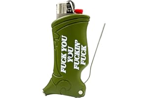 Toker Poker - Bic Lighter Case Multi Tool, Rip N Dip Lord Savior Collection - All Inclusive Tool for Camping and Other (F*ckin F*ck)