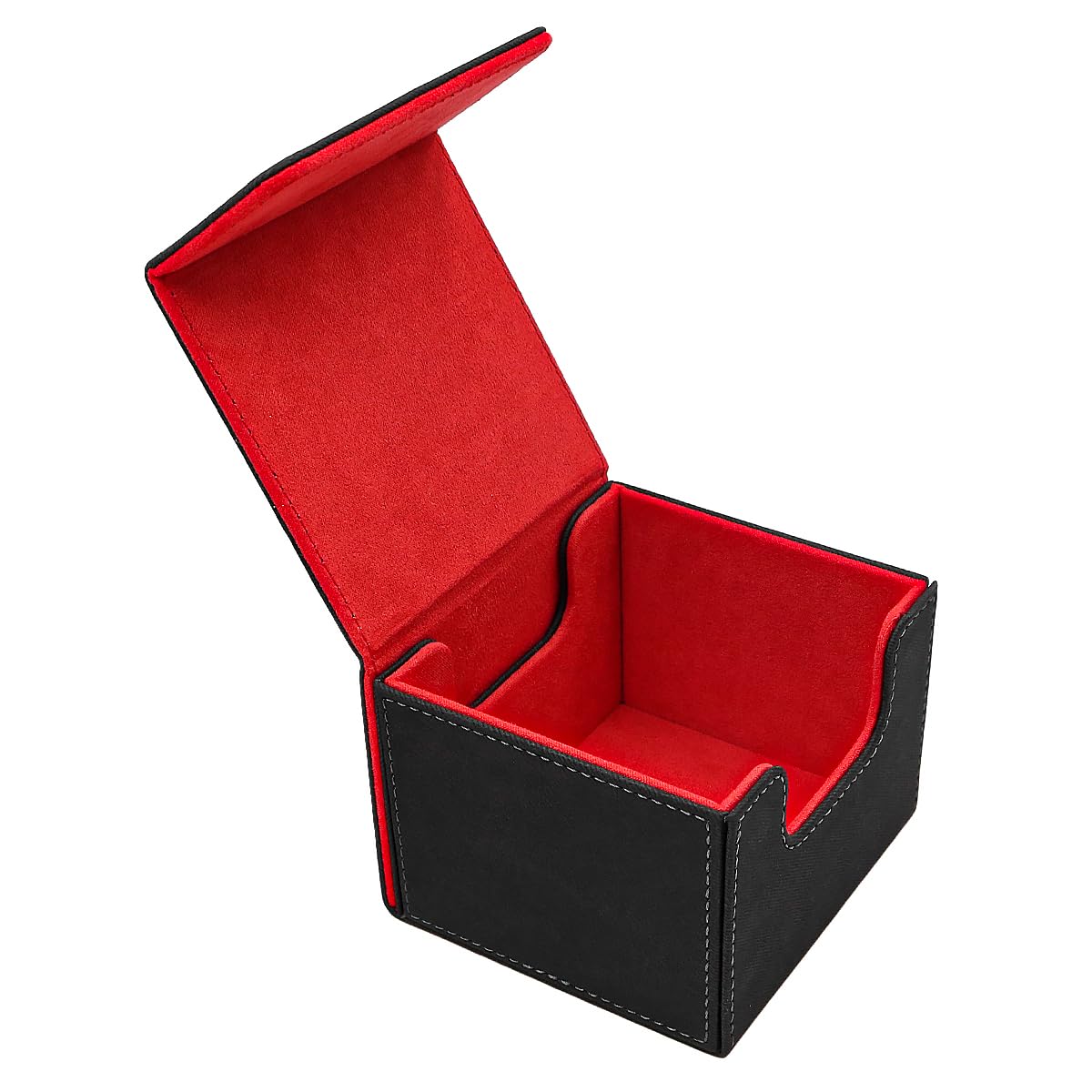 Tiardey Card Deck Box for Trading Cards Deck Box Holds 100+ Single Sleeved Cards Leather Magnetic Card Storage Box Fits for TCG CCG Magic Cards