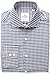 Ben Sherman Men's Royal Oxford Check Spread Collar Dress Shirt, Grey/Blue, 16.5