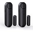 AKOYU Window and Door Alarm When Opened (2 Pack) for Kids Safety/Home Security, Wireless Opening Sensor Alarms for Sliding Glass Door, 120dB Burglar Alert, Ideal for Business,Garage,Apartment, Black