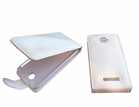 handy-point Klapphülle Klapptasche Tasche Hülle mit Fach für EC-Karte Flip Case für Alcatel One Touch Pop C7, 7041D in Weiß (