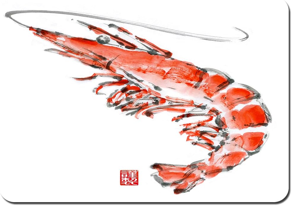 Amazon バスマット 玄関マット 足ふきマット イラストエビ手書き意味赤いシール 滑り止め ソフトタッチ 丸洗い 洗濯 台所 脱衣場 キッチン 玄関やわらかマット 50 X 80cm 玄関マット オンライン通販