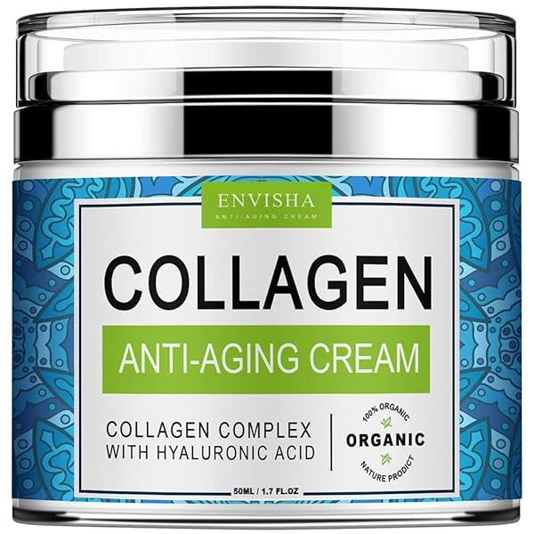 ENVISHA COLLAGEN HYALURONIC ACID ANTI-WRINKLE CREAM, MAINTAIN SMOOTH & DELICATE SKIN, REDUCE FINE LINES AND WRINKLES, ANTI-AGING DAY AND NIGHT CREAM-1.7 FLOZ
