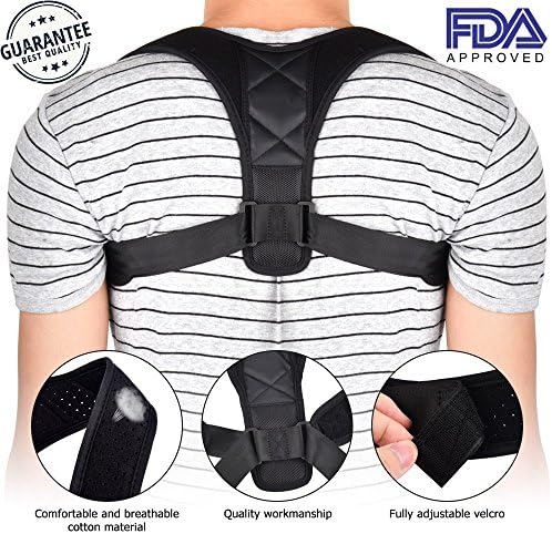 The Best Adjustable Back Posture Corrector &amp; Clavicle Support Brace | Shoulder Pain Relief | Improves Posture and Hunched Shoulders Prevent Slouching | Comfortable &amp; Breathable Shoulder | Exercises an