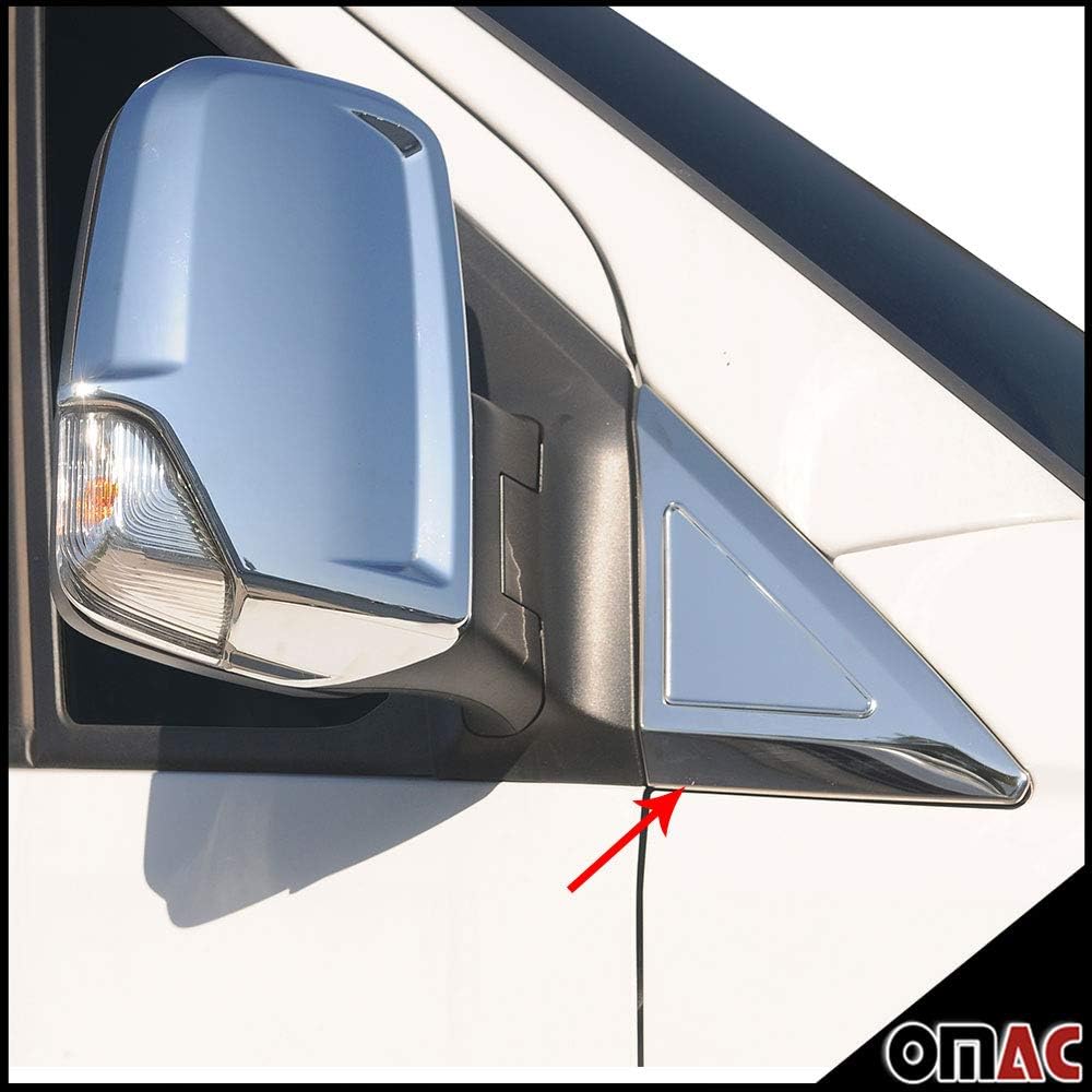 OMAC Window Molding Quarter Trim for Mercedes Sprinter W906 2006-2013 Steel Silver