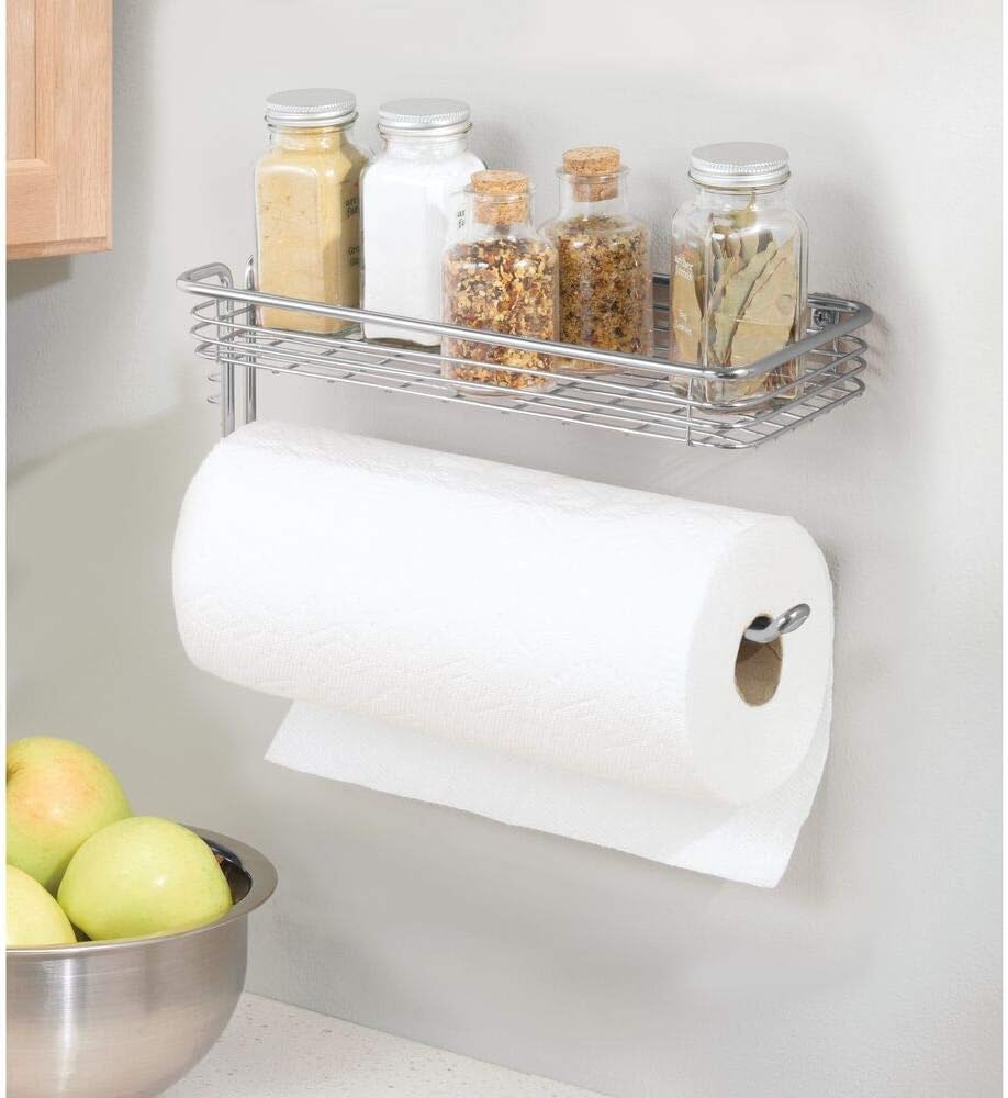 Práctico soporte para papel de cocina mDesign Portarrollos de papel de