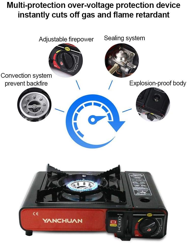 Stronrive Estufa De Gas para Camping Estufa para Pesca Picnic ...