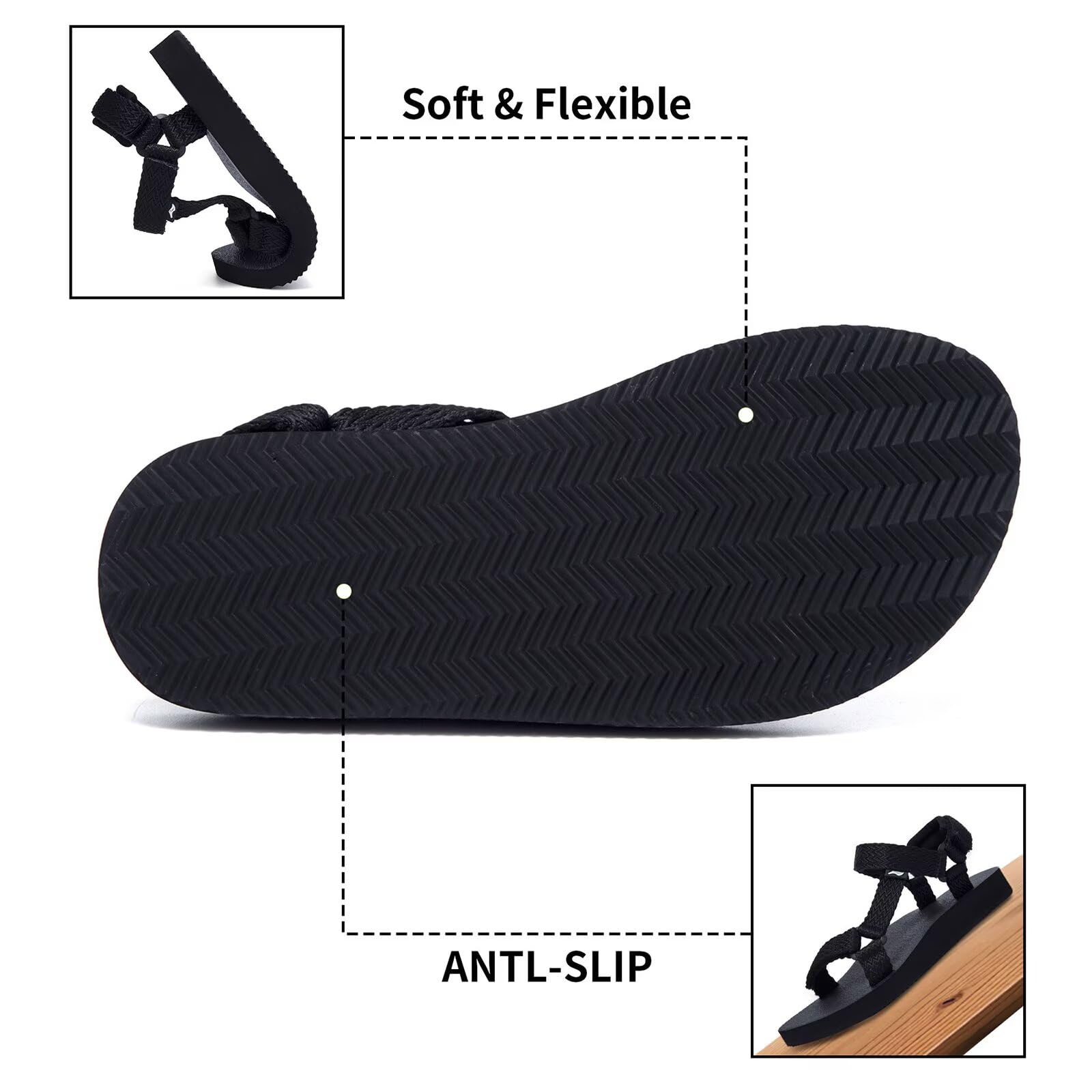 Women's Original Sport Sandals Hiking Sandals with Arch Support Yoga Mat Insole Light Weight Outdoor Water Shoes