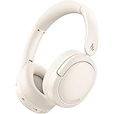 Edifier V80 Hybrid Active Noise Cancelling Headphones, True Wireless Over Ear Bluetooth Headset with 45H Playtime Hi-Res Audio Fast Charging Multipoint Connection for Travel Home Office - Ivory