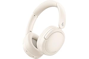 Edifier V80 Hybrid Active Noise Cancelling Headphones, True Wireless Over Ear Bluetooth Headset with 45H Playtime Hi-Res Audi