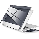 Crystal Clear Case for HP Envy x360 16-inch 2-in-1 Laptop 2024, Lightweight Hard Shell with Scratch-Resistant Protection, Precise Cutouts, Easy Installation, with Ventilation & Anti-Slip Feet, Black