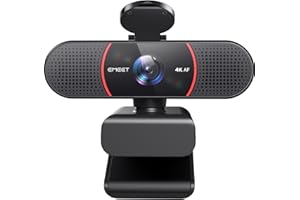 EMEET C960 4K Webcam for PC, PDAF Autofocus, Dual AI Noise-Canceling Mics, 73° FOV, Auto Light Adjustment, UHD Sensor, Plug-a