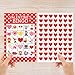 DISTINCTIVS Valentine's Day Bingo Game for Kids - 24 Players