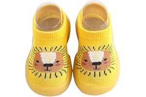 HOVELL Toddler Baby Sock Shoes Infant Boys Girls Non Slip Floor Slipper Soft First Walking Shoes for Starter