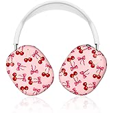 Joyleop for Airpods Max Case - Durable Hard for AirPods Max Covers, Cute Protective Headphones Case with Unique Design, Pretty Essential Accessories for Headphones, Sweet Cherry Bow
