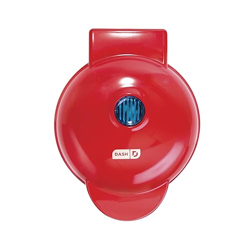 DASH Mini Waffle Maker Grill Griddle, in Pack Red/Aqua