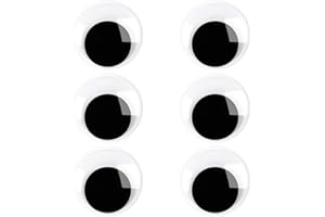 PETKNOWS 6 Pieces 2 Inches Googly Google Eyes Self Adhesive Googlie Craft Wiggle Eyes