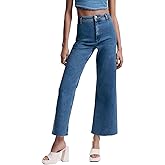 Supgoreou Women's Wide Leg Jeans High Waisted Stretchy Trendy Casual Versatile Work Denim Pants Trousers 2025