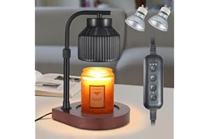 NAWAZA Ceramic Candle Warmer Lamp with Timer Electric Dimmable Candle Warmer Birthdays Gifts for Women Mom Grandma Compatible Candle Jar Wax Melt Warmer for Scented Candles for Home Offices Decor