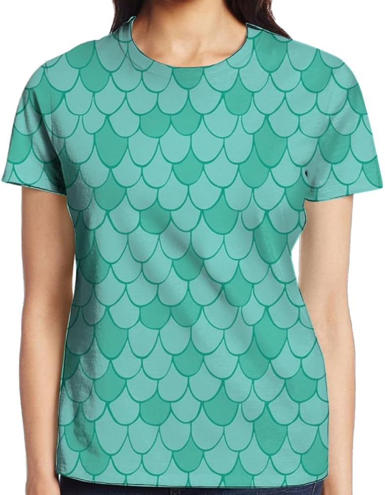 Funny Custom Full Print TShirt Quick Dry Girls Green