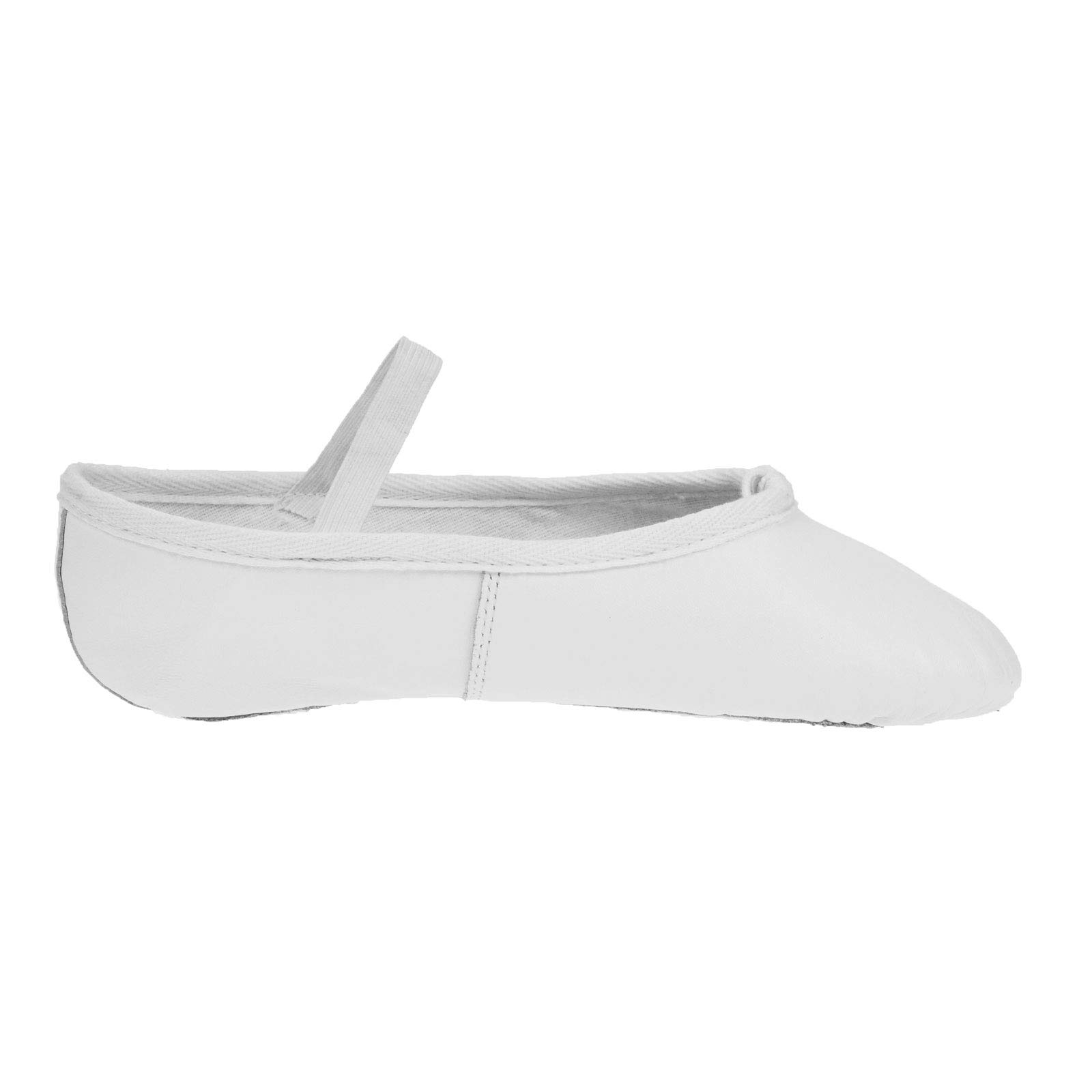 Starlite Basic White Leather Ballet Shoes 10 L