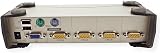 ATEN CS84U 4 Port PS2 USB KVM Switch with 4x Custom Cables Metal view 4