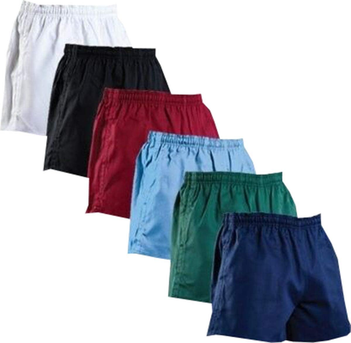 DON LAST MAN STANDSMens Rugby Shorts Cotton Gym Leisure Fitness Training Active Wear (Black, 40")