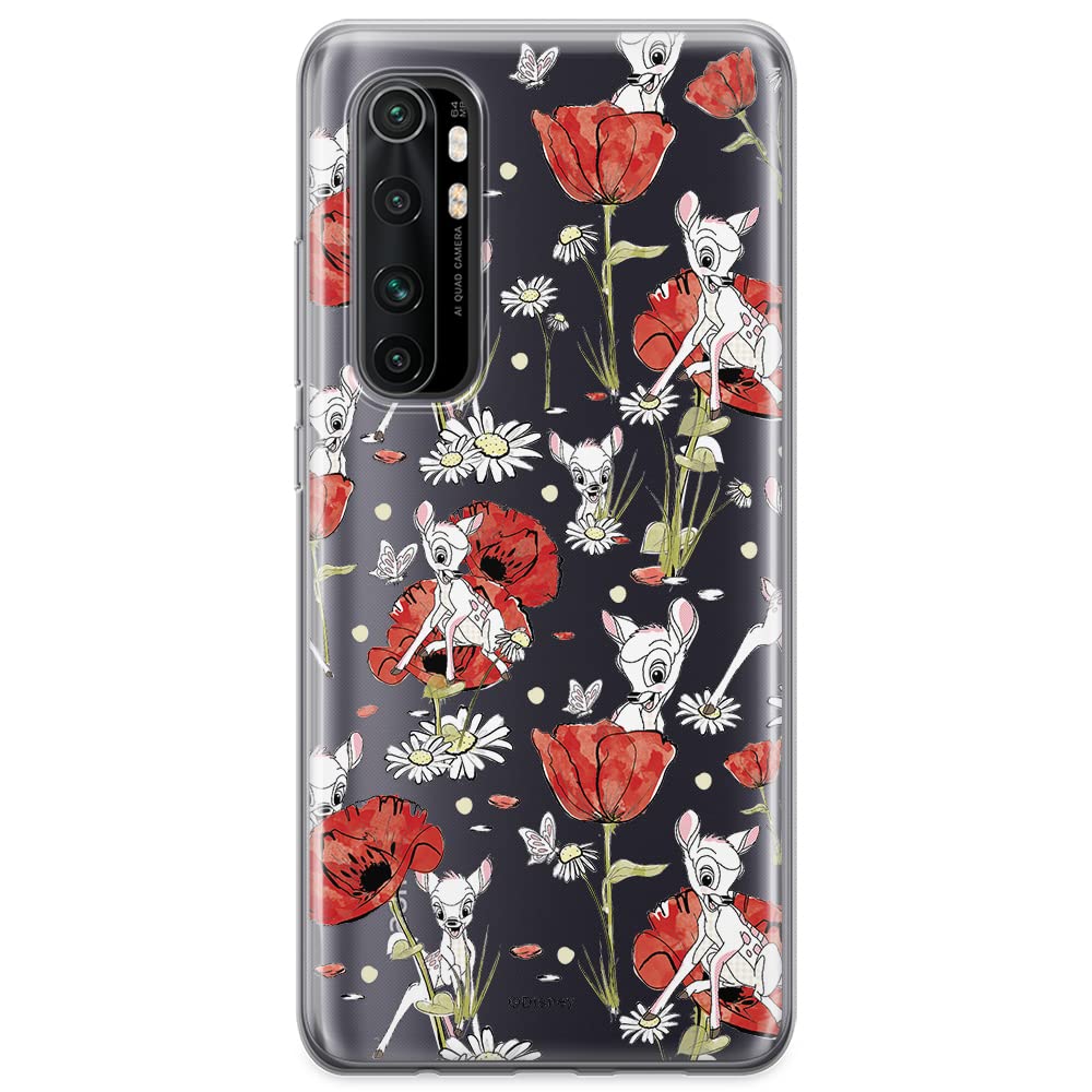 ERT GROUP mobile phone case for Xiaomi MI NOTE 10 Lite original and officially Licensed Disney pattern Bambi 001 optimally adapted to the shape of the mobile phone, partially transparent