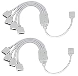HCFeng 4 Pins Y-Splitter Cable 4 Pin Y Splitter 4