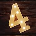 MUMUXI Marquee Light Up Letters | Large Light Up Numbers | Battery Powered and Bright with Every Letter of The Alphabet | for Wedding, Birthday, Party, Celebration, Christmas or Home Decoration (4)