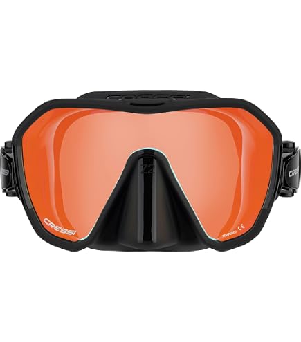 Amazon.com : Cressi Z2S Mask - Black, Blue Lens : Sports & Outdoors
