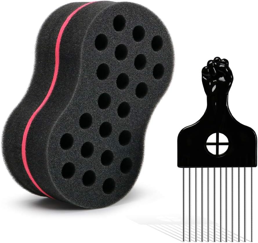 OSMOFUZE Curling Sponge Hair Twist Sponge Barber Tool Big Holes Perfect