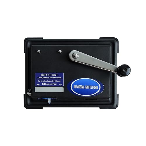 lucycaz cigarette rolling machine LUCYCAZ Cigarette Rolling Machine, Tobacco Hand Operation Injector Maker  Roll Your Own Cigarettes Machine, 100mm, Regular Tubes, King Size (Black)  in Kenya