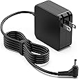65W 45w Laptop Charger for Lenovo, Fit for Ideapad 1 3 5 1-14 1-15 1-17 3-14 3-15 5-14, Flex 4 5 6 14 15, Ideapad 100 120S 130 S130 310 320 S340 510 520 710S L340 Power Supply Adapter