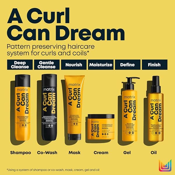MATRIX A CURL CAN DREAM LIGHT HOLD GEL FOR CURLY, COILY, & WAVY HAIR – CONTROLS FRIZZ AND DEFINES CURLS WITHOUT FLAKING OR CRUNCH, SILICONE, SULFATE & PARABEN-FREE, SALON STYLING GEL