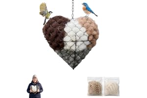 2026 New Handmade Natural Alpaca Fiber Bird Nesting Heart,Handmade Alpaca Fiber Bird Nesting Heart,Birds Nests Material Holde