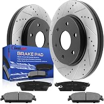 Rear Brake Rotors & Premium Ceramic Pads Kit For Chevy Silverado 1500, GMC Yukon, Tahoe, Suburban (2014-2020)