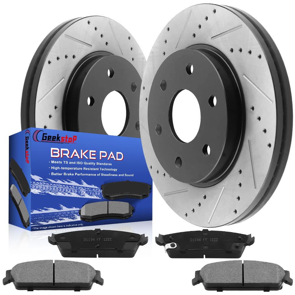 Photo 1 of 13.58" (345mm) Rear Disc Brake Rotors and Pads for 2007-2013 Chevy Silverado 1500/Avalanche/GMC Sierra 1500, 2007-2014 GMC Yukon/Chevy Tahoe/Suburban 1500/Cadillac Escalade/Escalade ESV EXT